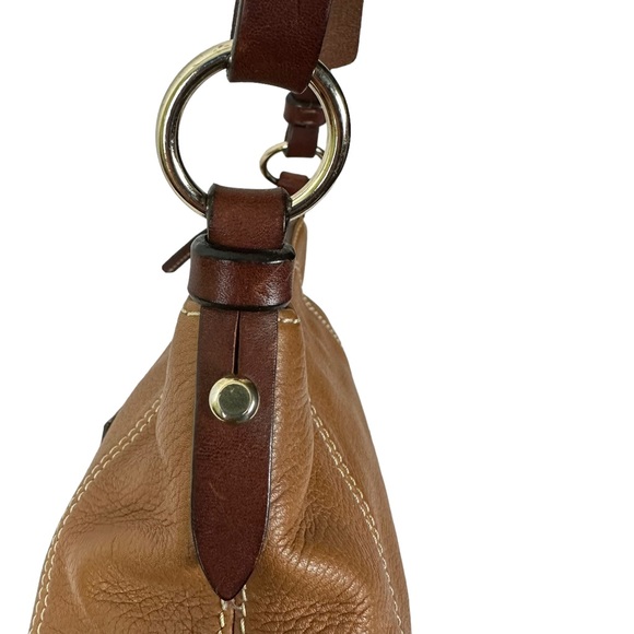 Dooney & Bourke - Tan Leather Mini East West Slouch Shoulder Bag - Picture 5 of 16